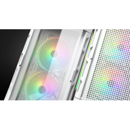 COUGAR PC skříň DUOFACE White Mid Tower Airflow Front Panel TG Left Panel 2 x ARGB 140mm & 1x 120mm Fans