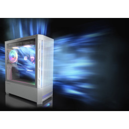 COUGAR PC skříň DUOFACE White Mid Tower Airflow Front Panel TG Left Panel 2 x ARGB 140mm & 1x 120mm Fans