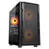 COUGAR PC skříň UNIFACE RGB Black Mini Tower Mesh Front Panel 2x 140mm RGB Fan + 1x 120mm RGB Fan TG Left Panel