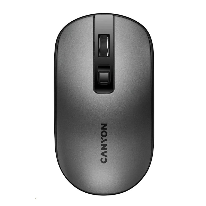 CANYON myš MW-18DG, optická, tichá, s bezdrátovým nabíjením 300mAh, 4.tl., až 1600 DPI, perleťově šedá