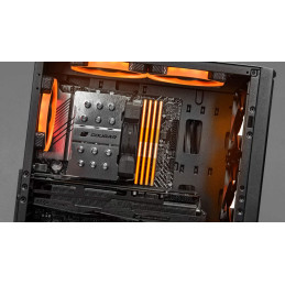 COUGAR PC skříň UNIFACE RGB White Mini Tower Mesh Front Panel 2x 140mm RGB Fan + 1x 120mm RGB Fan TG Left Panel