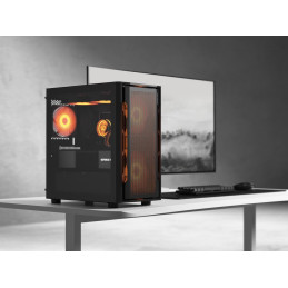 COUGAR PC skříň UNIFACE RGB White Mini Tower Mesh Front Panel 2x 140mm RGB Fan + 1x 120mm RGB Fan TG Left Panel
