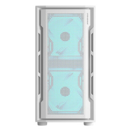 COUGAR PC skříň UNIFACE RGB White Mini Tower Mesh Front Panel 2x 140mm RGB Fan + 1x 120mm RGB Fan TG Left Panel