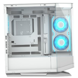 COUGAR PC skříň FV270 White Mid tower tempered curved glass perimeter quick detachable air filters up to 9 fans