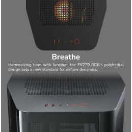 COUGAR PC skříň FV270 White Mid tower tempered curved glass perimeter quick detachable air filters up to 9 fans