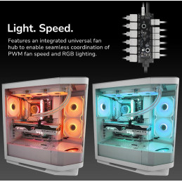 COUGAR PC skříň FV270 White Mid tower tempered curved glass perimeter quick detachable air filters up to 9 fans