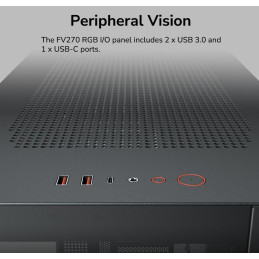 COUGAR PC skříň FV270 White Mid tower tempered curved glass perimeter quick detachable air filters up to 9 fans