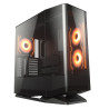 COUGAR PC skříň FV270 Black Mid tower tempered curved glass perimeter quick detachable air filters up to 9 fans