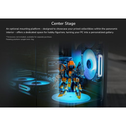 COUGAR PC skříň FV270 Black Mid tower tempered curved glass perimeter quick detachable air filters up to 9 fans