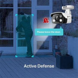 4MP Outdoor Full-Color Bullet Network Camera SPEC: H.265+/H.265/H.264+/H.264, 1/3" Progressive Scan CMOS, Color/0.005 Lu