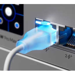 Ubiquiti UniFi Etherlighting Patch Cable 0,15m (UACC-Cable-Patch-EL-0.15M-W) - 0,15m, Cat.6, 2.5Gbps, bílý