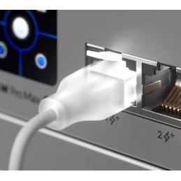 Ubiquiti UniFi Etherlighting Patch Cable 0,15m (UACC-Cable-Patch-EL-0.15M-W) - 0,15m, Cat.6, 2.5Gbps, bílý