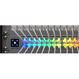 Ubiquiti UniFi Etherlighting Patch Cable 0,15m (UACC-Cable-Patch-EL-0.15M-W) - 0,15m, Cat.6, 2.5Gbps, bílý