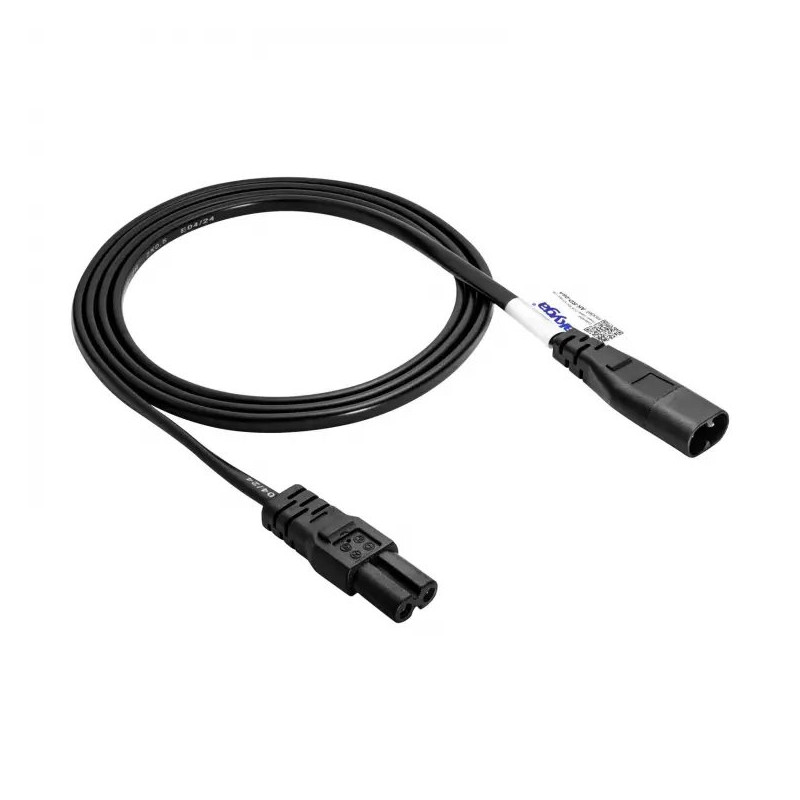 Akyga Kabel napájecí 250V/2.5A, IEC C7 / IEC C8, CCA, černá, 1,5m