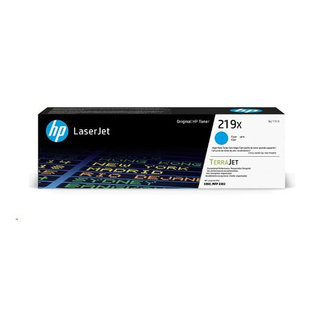 Azúrová originálna tonerová kazeta s vysokou výťažnosťou HP 219X LaserJet 2500 stran