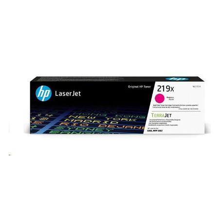 Purpurová originálna tonerová kazeta s vysokou výťažnosťou HP 219X LaserJet 2500 stran