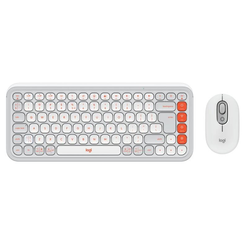 Logitech POP ICON COMBO - WHITE - US INT'L - BT - INTNL