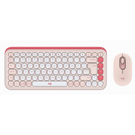 Logitech POP ICON COMBO - ROSE - US INT'L - BT - INTNL