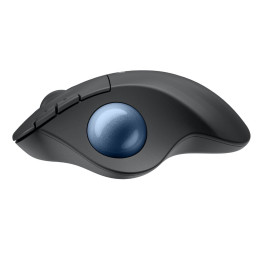 Logitech ERGO M575S Wireless Trackball - GRAPHITE+BLUE BALL - BT