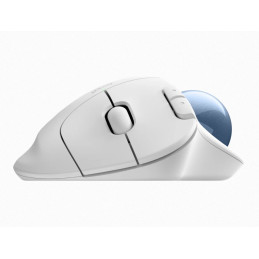 Logitech ERGO M575S Wireless Trackball - OFFWHITE+BLUE BALL - BT