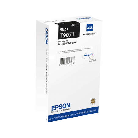 Epson atrament WF-6xxx series black XXL - 202ml