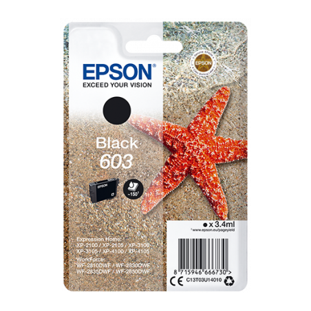 Epson atrament XP-2100/3100 black 3.4ml - 150 str.