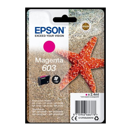 Epson atrament XP-2100/3100 magenta 2.4ml - 150 str.