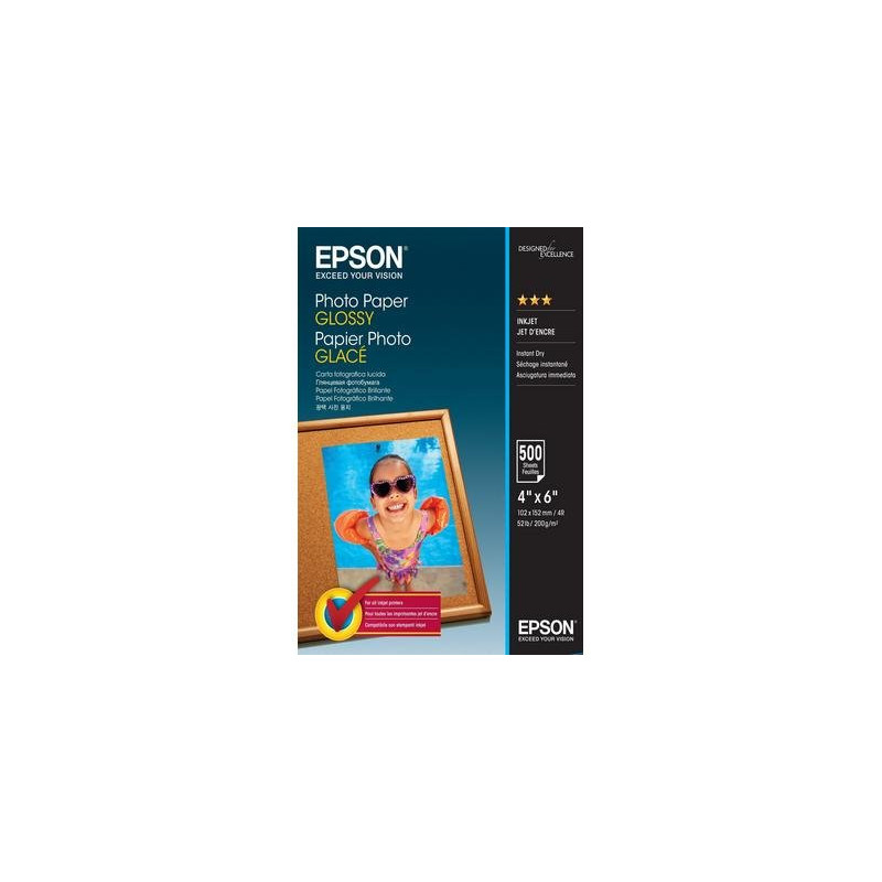 Epson papier Photo Glossy 200g/m - 10x15cm - 500 sheets