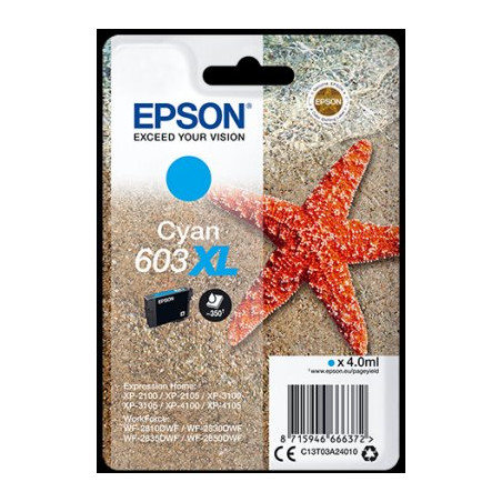 Epson atrament XP-2100/3100 cyan XL 4ml - 350 str.