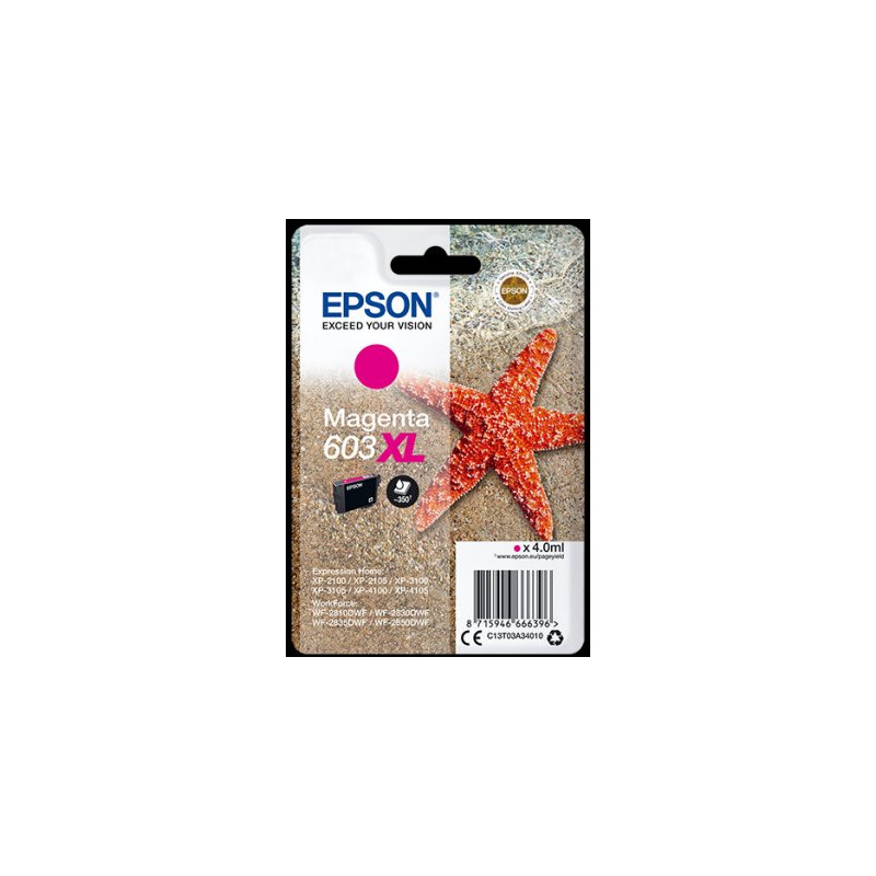 Epson atrament XP-2100/3100 magenta XL 4ml - 350 str.