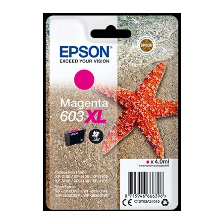 Epson atrament XP-2100/3100 magenta XL 4ml - 350 str.