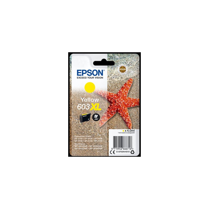 Epson atrament XP-2100/3100 yellow XL 4ml - 350 str.