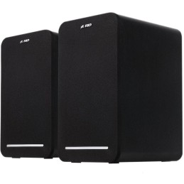 POŠKOZENÝ OBAL - FENDA F&D repro R40BT/ 2.0/ 60W/ dřevěné/ černé/ BT4.2/ USB/ optický vstup/ dálkové ovládání