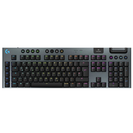 Logitech G915 X LIGHTSPEED Low-Profile Wireless Gaming Keyboard - LINEAR - BLACK - US - 2.4GHZ/BT - USB-C - EMEA