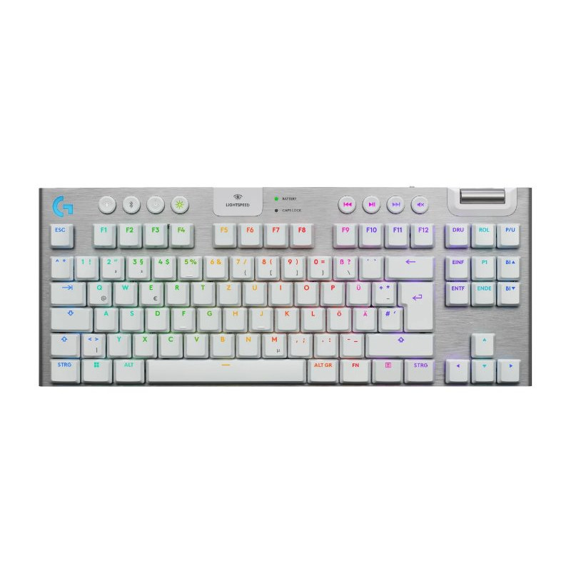 Logitech G915 X LIGHTSPEED TKL Low-Profile Wireless Gaming Keyboard - TACTILE - WHITE - US - 2.4GHZ/BT - USB-C - EMEA