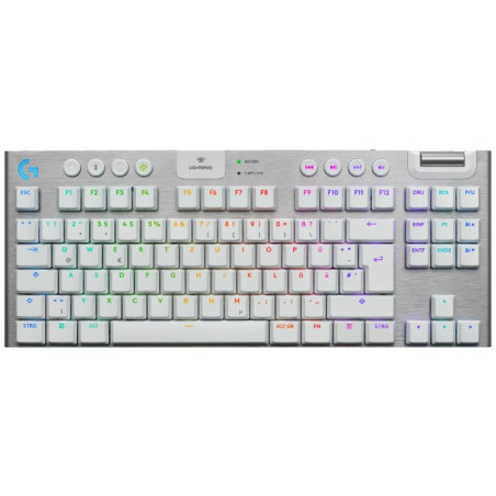 Logitech G915 X LIGHTSPEED TKL Low-Profile Wireless Gaming Keyboard - TACTILE - WHITE - US - 2.4GHZ/BT - USB-C - EMEA