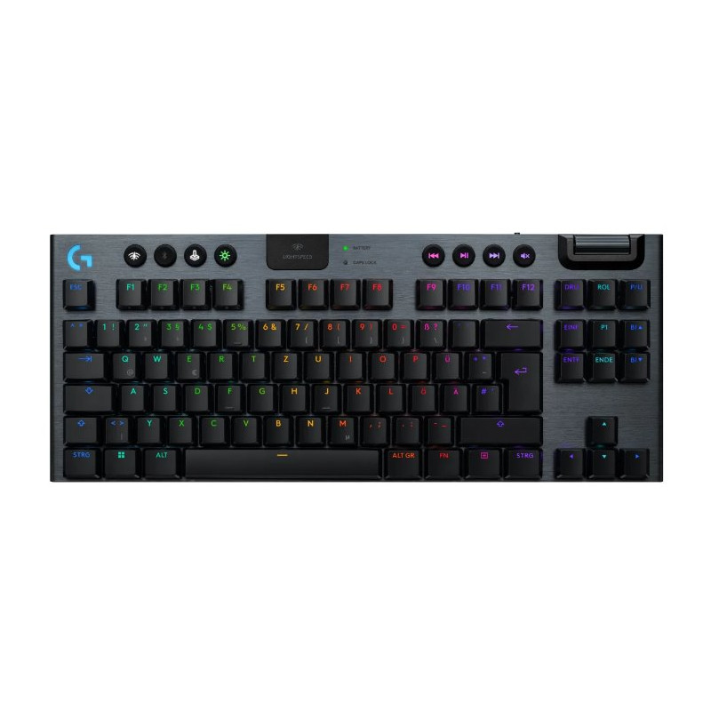Logitech G915 X LIGHTSPEED TKL Low-Profile Wireless Gaming Keyboard - LINEAR - BLACK - US - 2.4GHZ/BT - USB-C - EMEA