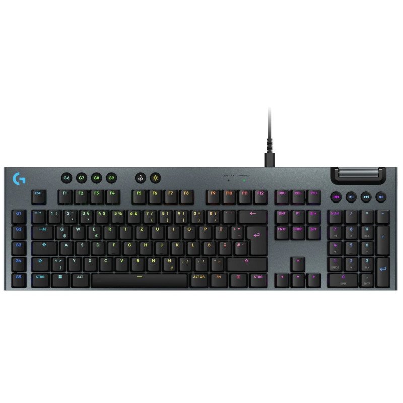 Logitech G915 X Low-Profile Wired Gaming Keyboard - TACTILE - BLACK - US - USB-C - EMEA