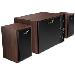 POŠKOZENÝ OBAL - GENIUS repro SW-2.1 350/ 2.1/ 15W/ dřevěné/ barva dřevo