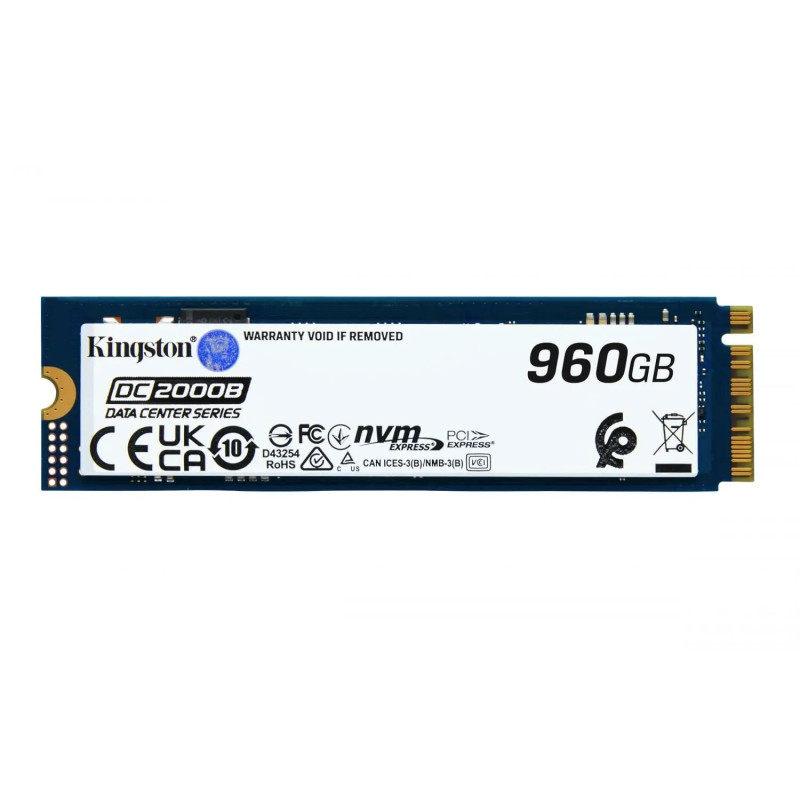 Kingston SSD DC2000B 960GB M.2 PCIe 4.0 NVMe x4 2280 (čtení/zápis: 7000/1300MBs)