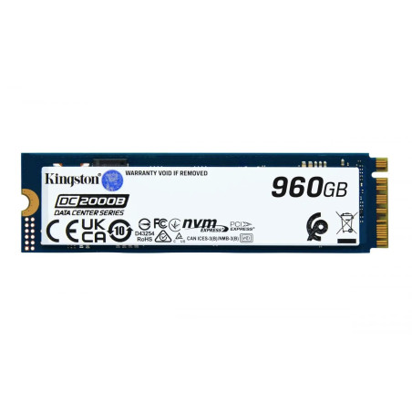 Kingston SSD DC2000B 960GB M.2 PCIe 4.0 NVMe x4 2280 (čtení/zápis: 7000/1300MBs)