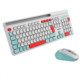 CANYON HSET-W5 bezdrátový SET CS klávesnice + optická myš, 2,4 Ghz, 105 kláves, bílý