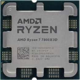 AMD Ryzen 7 8C/16T 7800X3D (4.2/5.0GHz,104MB,120W,AM5) AMD Radeon Graphics/tray without cooler/36pcs MOQ