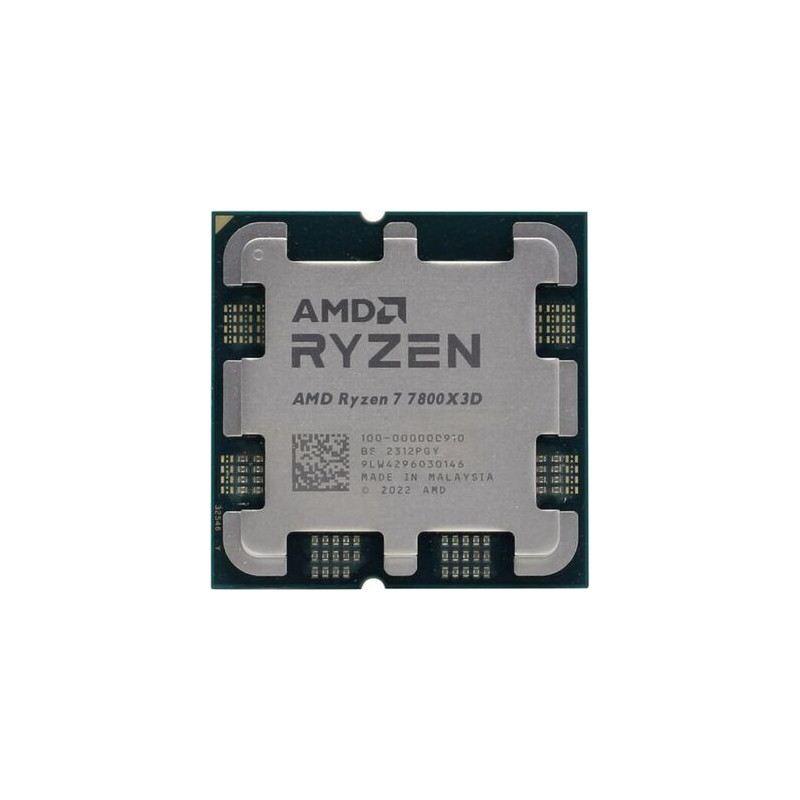 AMD Ryzen 7 8C/16T 7800X3D (4.2/5.0GHz,104MB,120W,AM5) AMD Radeon Graphics/tray without cooler/36pcs MOQ