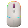 CANYON myš optická bezdrátová MW-22, RGB, 800/1200/1600 dpi, 4 tl, BT+2,4GHz, baterie 650mAh, rice