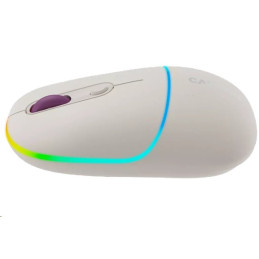 CANYON myš optická bezdrátová MW-22, RGB, 800/1200/1600 dpi, 4 tl, BT+2,4GHz, baterie 650mAh, rice