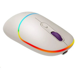 CANYON myš optická bezdrátová MW-22, RGB, 800/1200/1600 dpi, 4 tl, BT+2,4GHz, baterie 650mAh, rice