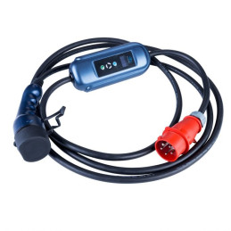 Akyga Napájecí stanice pro elektromobily CEE 5pin / Type2 LCD 3-fáze 32A 22kW, 5m