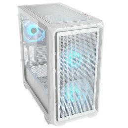 COUGAR PC skříň MX600 White Mini Tower Mesh Front Panel 2 x 160mm + 1 x 120mm Fans TG Left Panel