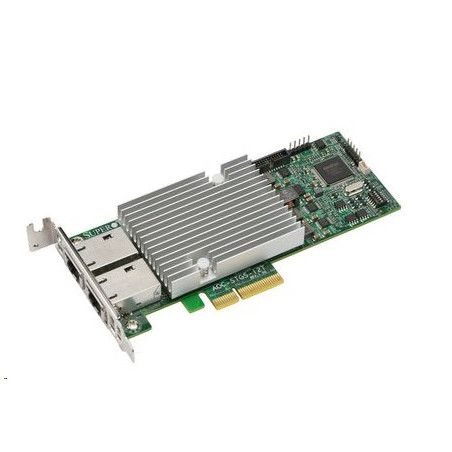 SUPERMICRO standard Low-profile dual-port 10Gbase-T with NC-SI, Intel X550
